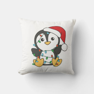 Penguin Weihnachten Winter Tiere Urlaub Penguines Kissen