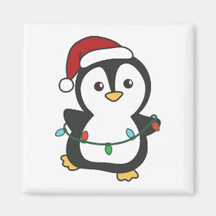 Penguin Weihnachten Winter Tiere Urlaub Penguines Magnet