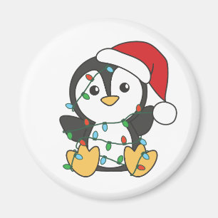 Penguin Weihnachten Winter Tiere Urlaub Penguines Magnet