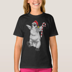 Penguin Weihnachten Zuckerrohr T-Shirt