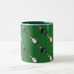 Penguin Weihnachten Zweifarbige Tasse