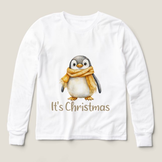 Penguin Weihnachts-T - Shirt (Design Vorderseite)