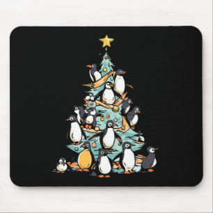 Penguin Weihnachts-Tag Ice Bird Tier Weihnachtsman Mousepad