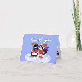 Penguin Winter Geburtstag Baby Dusche Dankeskarte