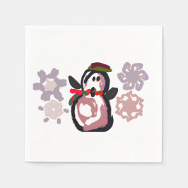 Penguin Winter Serviette