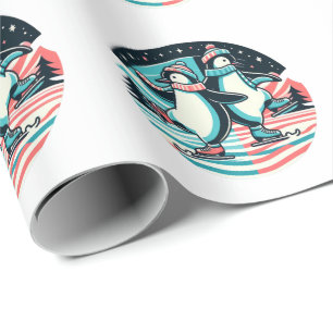 Penguin Winter Waltz Geschenkpapier