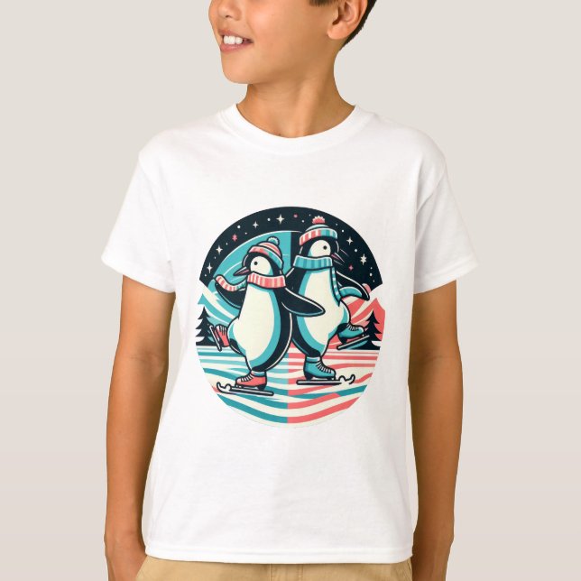 Penguin Winter Waltz T-Shirt (Vorderseite)