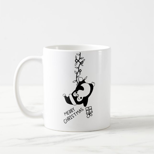 Penguine distributing christmas gifts kaffeetasse (Links)