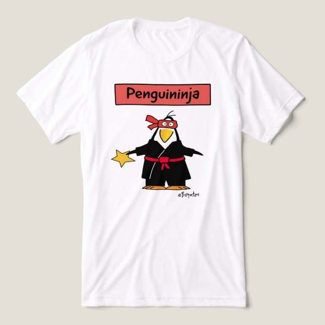 PENGUINJA Pinguin ninja von Sandra Boynton T-Shir Tri-Blend Shirt (Design Vorderseite)