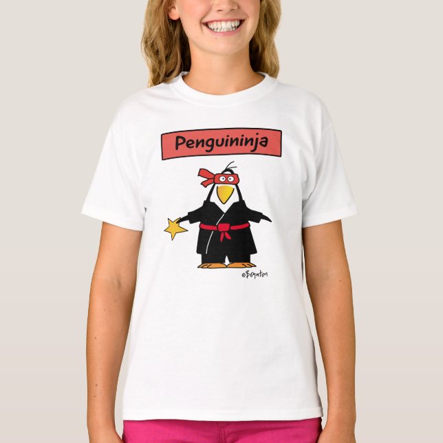 PENGUINJA Pinguin ninja von Sandra Boynton T-Shirt (Vorderseite)