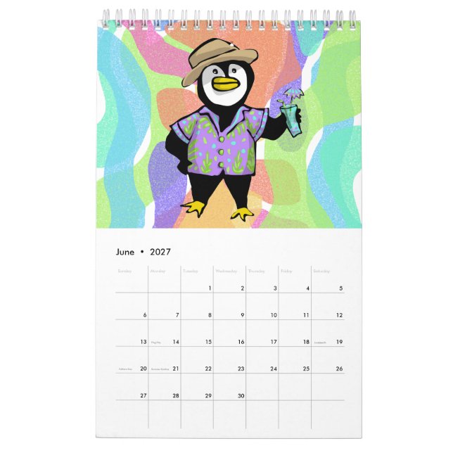 Penguins 365 kalender (Jun 2027)