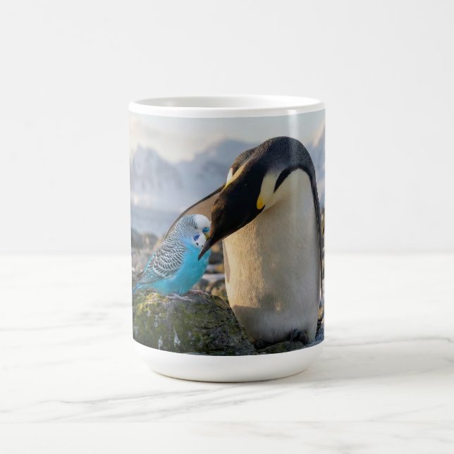 Penguins and Parakeets Kaffeetasse (Mittel)