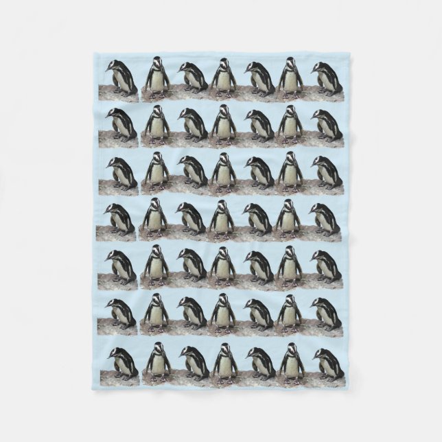 Penguins-Fleece-Decke Fleecedecke (Vorderseite)