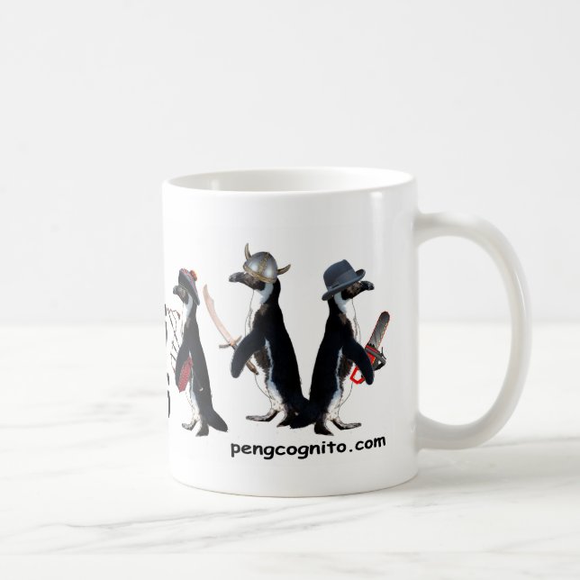 Penguins mit der Waffen-Tasse Kaffeetasse (Rechts)