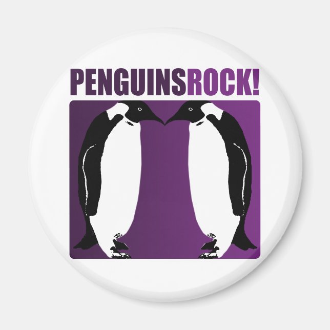 Penguins Rock! Magnet (Vorne)