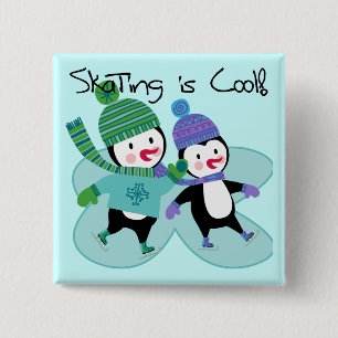 Penguins-Skaten ist cool Button