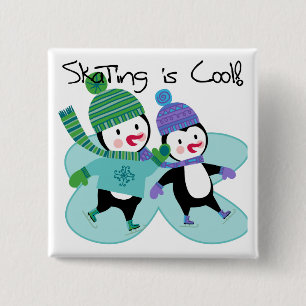 Penguins-Skaten ist cool Button