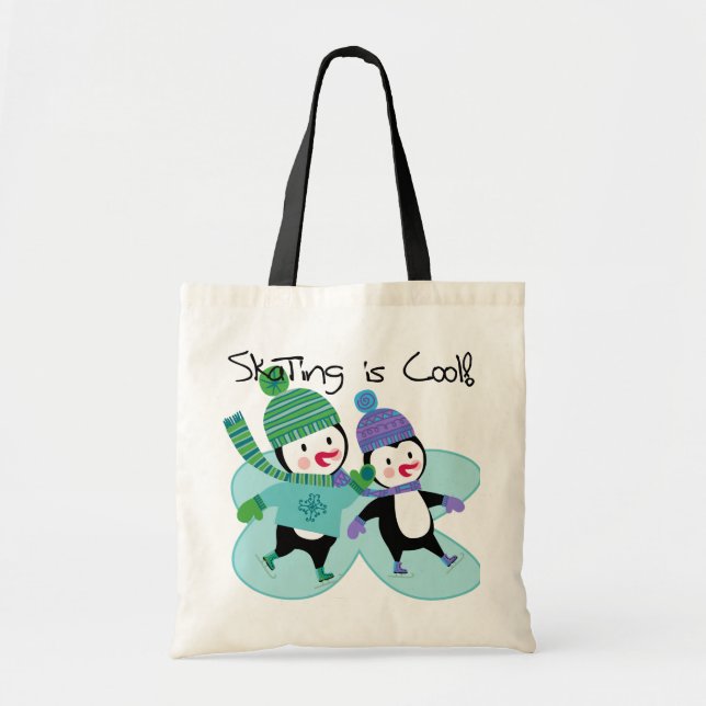 Penguins-Skaten ist cool Tragetasche (Vorne)