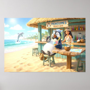 Penguin's Strandbar Poster