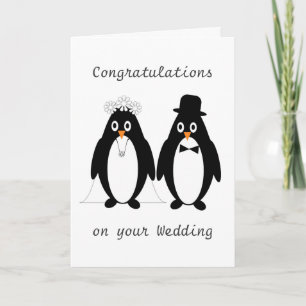 Penguins Wedding Karte