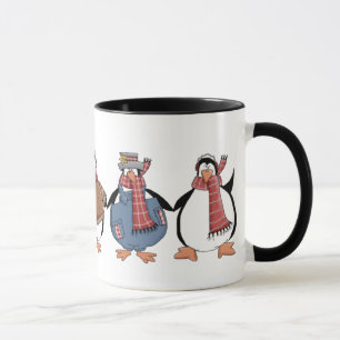 Penguins Weihnachtsfeiertage Tasse