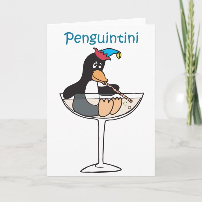 penguintini feiertagskarte (Vorderseite)