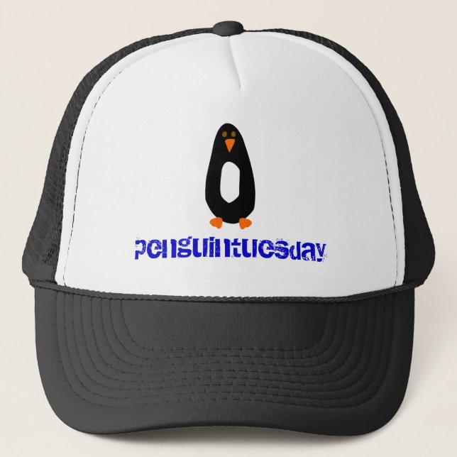 Penguintuesday Hut Truckerkappe (Vorderseite)