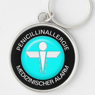PENICILLINALLERGI Medical Alert - Button Schlüssel Schlüsselanhänger