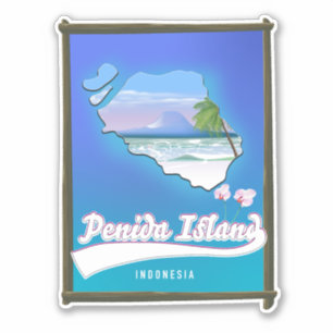 Penida Insel Indonesien Aufkleber