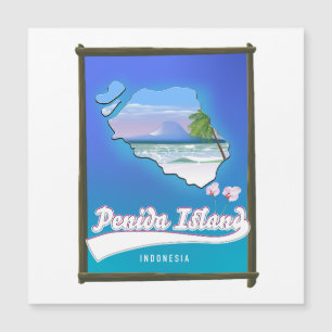 Penida Island Indonesien Magnetkarte