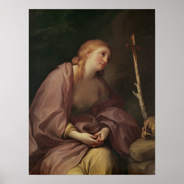 Penitent Magdalene | c.1765 (Öl auf Leinwand) Poster (Vorne)