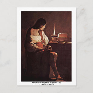 Penitent Mary Magdalene (Magdalena Terf) Postkarte