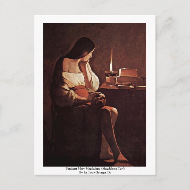 Penitent Mary Magdalene (Magdalena Terf) Postkarte (Vorderseite)