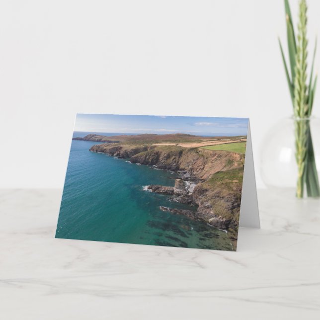 Penlledwen und Penmaen Dewi Wales Feiertagskarte (Vorderseite)