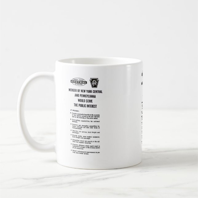 Penn Central Railroad-Fusion Kaffeetasse (Links)