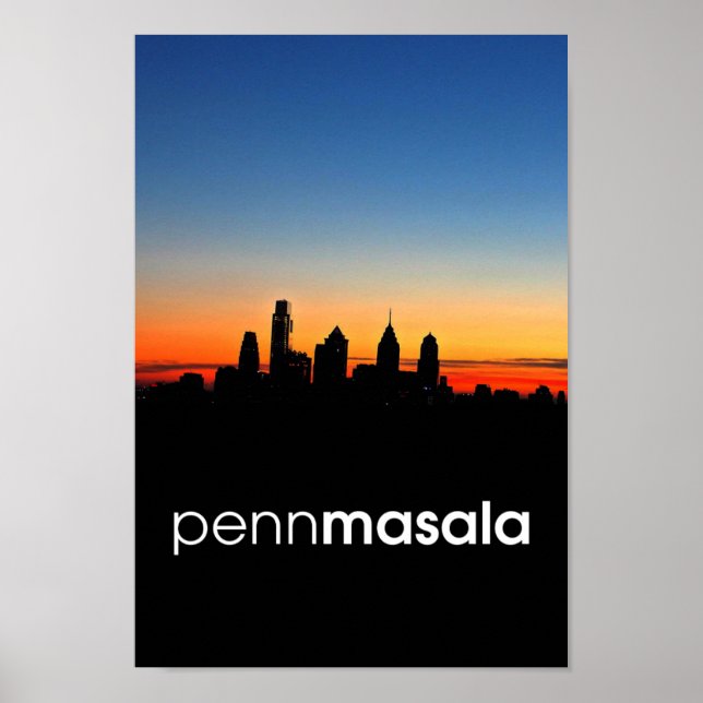 Penn Masala Skyline Poster (Vorne)