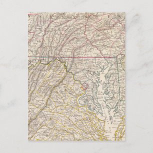 Penn, NJ, Md, Dela, DC, Virginia Postkarte