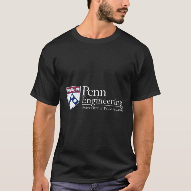 Penn Quakers Schule für Ingenieurwesen T-Shirt (Vorderseite)