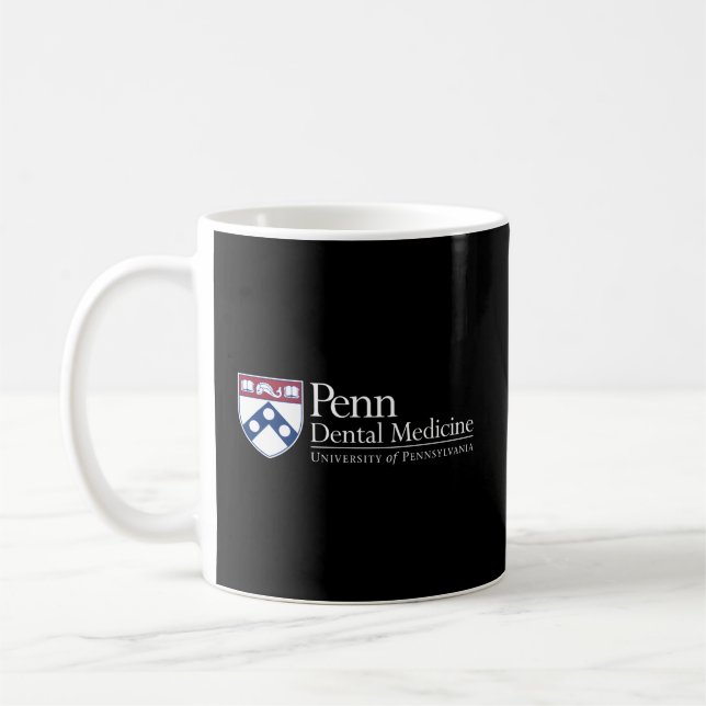 Penn Quakers Schule für Zahnmedizin Kaffeetasse (Links)