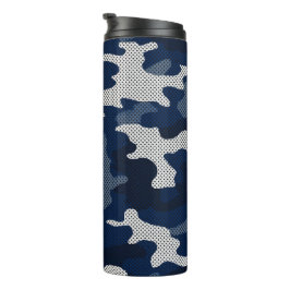Penn State Navy & White Camo Printed Thermosbecher