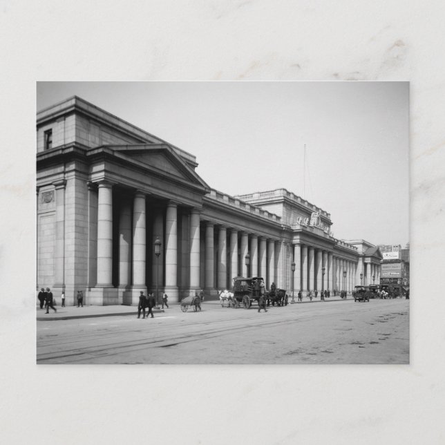 Penn Station East Facade, 1910 Postkarte (Vorderseite)