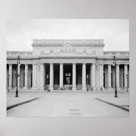 Penn Station Entrance, 1910. Vintages Foto Poster