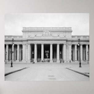 Penn Station Entrance, 1910. Vintages Foto Poster
