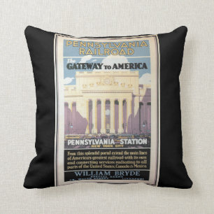 Penn Station, Zugang nach Amerika 1929 Kissen