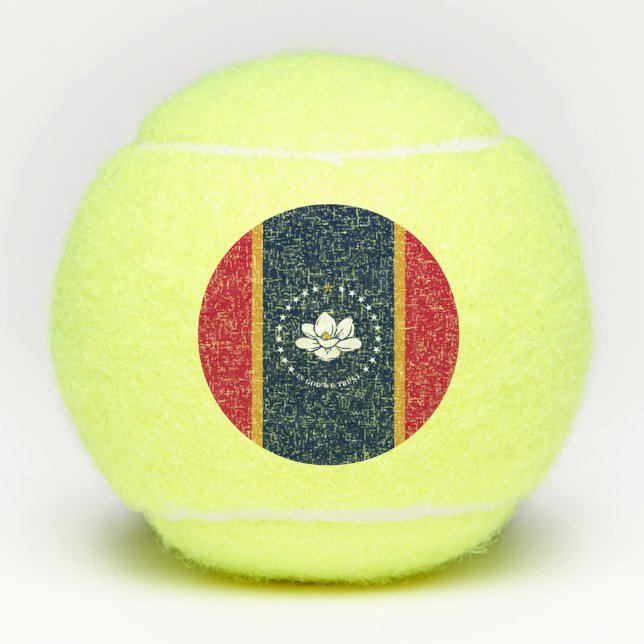Penn tennis ball with flag of Mississippi State (Vorderseite)
