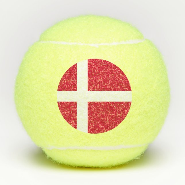 Penn Tennisball mit Flagge Dänemarks Tennisbälle (Vorderseite)