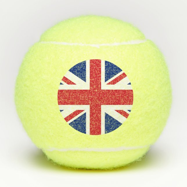 Penn Tennisball mit Flagge des Vereinigten Königre Tennisbälle (Vorderseite)