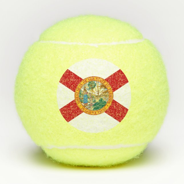 Penn Tennisball mit Flagge Floridas, USA Tennisbälle (Vorderseite)