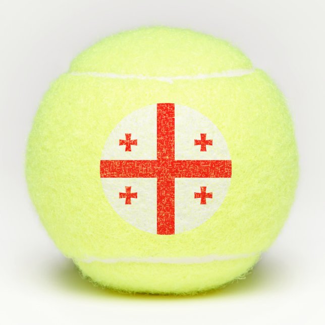 Penn Tennisball mit Flagge Georgiens Tennisbälle (Vorderseite)