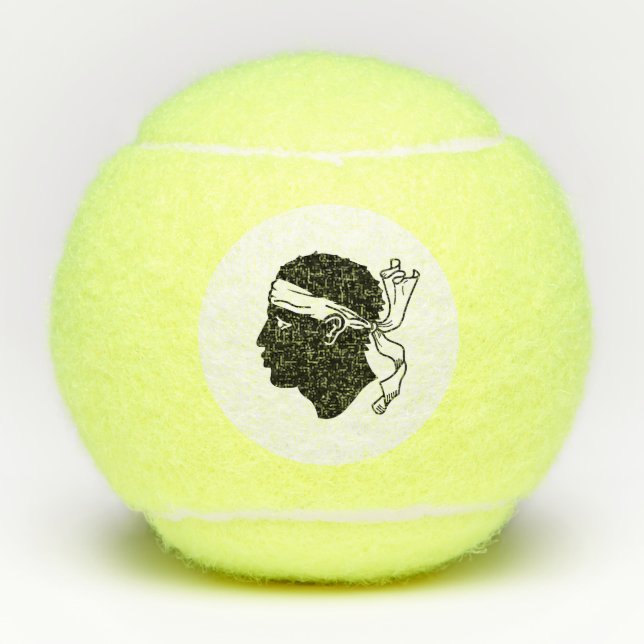 Penn Tennisball mit Flagge Korsikas Tennisbälle (Vorderseite)